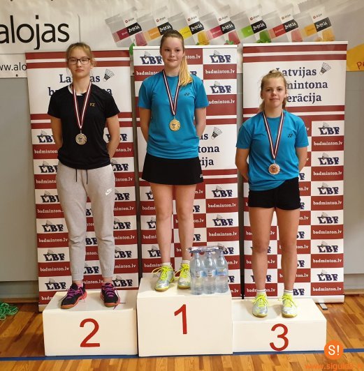 Novadniecēm medaļas Latvijas čempionātā badmintonā
