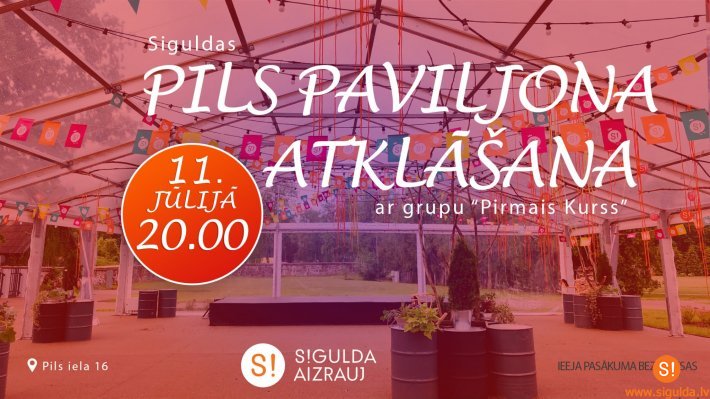 Aicina uz Siguldas pils paviljona atklāšanu