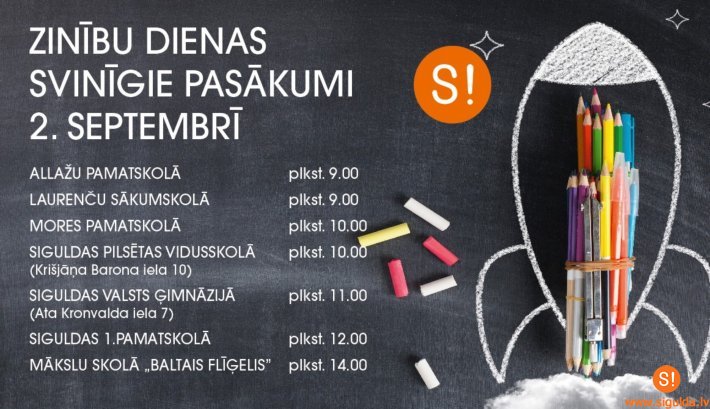 Zinību diena Siguldas novada izglītības iestādēs