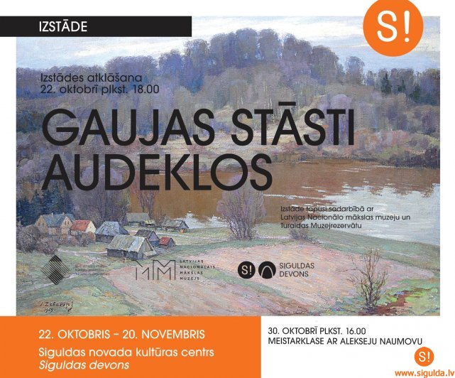 Kultūras centrā “Siguldas devons” atklās unikālu izstādi “Gaujas stāsti audeklos”