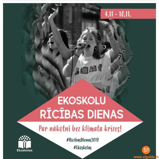 Siguldas novada Ekoskolas piedalās Rīcības dienās