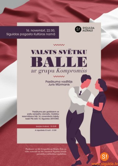 Notiks svētku balle Siguldas pagasta Kultūras namā