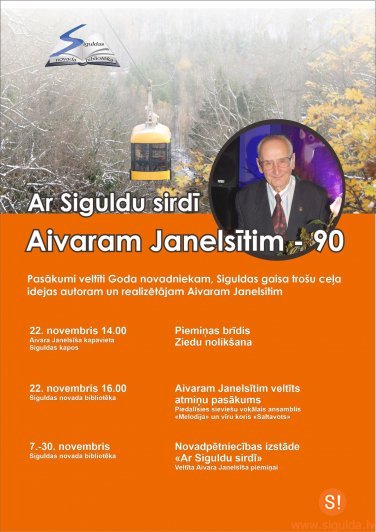 Notiks novadniekam Aivaram Janelsītim veltīti atceres pasākumi