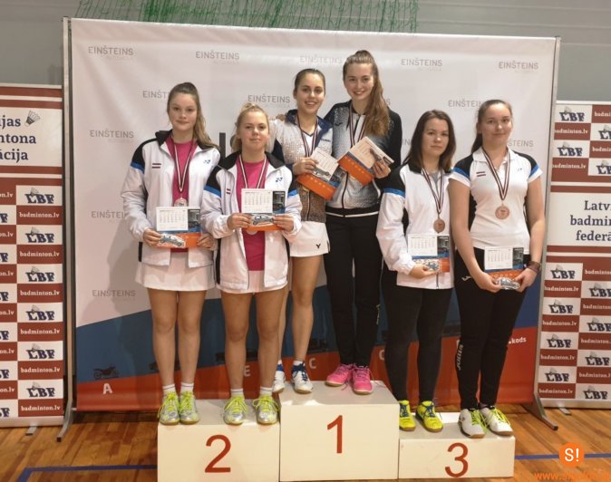 Siguldiešiem labi rezultāti Latvijas jaunatnes badmintona čempionātā