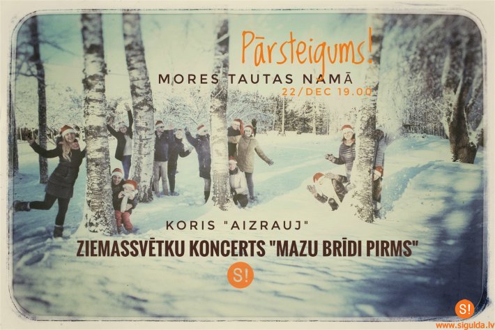 Mores pagasta koris “Aizrauj” aicina uz Ziemassvētku ieskaņu koncertu