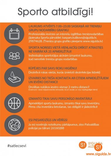 No 12. maija apmeklētājiem pieejami vairāki brīvpieejas sporta laukumi