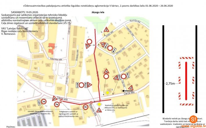 Jūnijā uzsāks sadzīves kanalizācijas un ūdensapgādes tīklu būvdarbus Jāņogu–Dārza ielas posmā