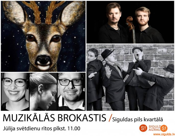 Jūlijā Siguldas pils kvartālā notiks tradicionālās Muzikālās brokastis