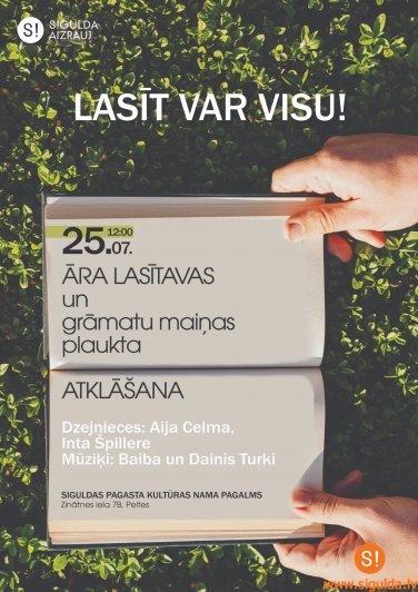 Siguldas pagastā atklās āra lasītavu un grāmatu maiņas plauktu