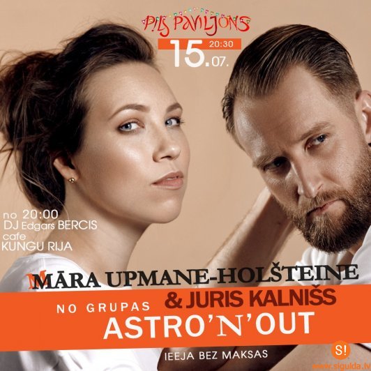 Siguldas pils paviljonā muzicēs Māra Upmane-Holšteine un Juris Kalnišs