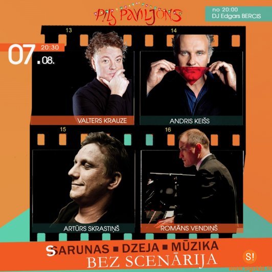 Aicina baudīt sarunas, mūziku un dzeju pasākumā “Bez scenārija”