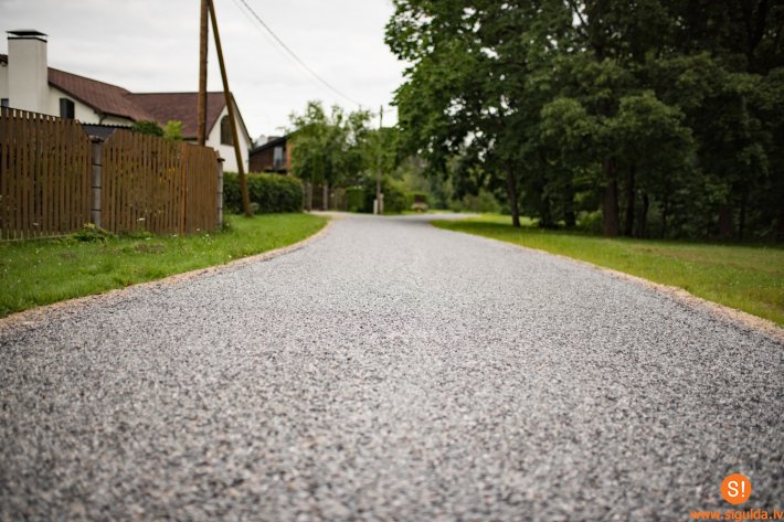 Dubultās virsmas apstrāde veikta Strēlnieku, Vēju, Pūču, Ābeļu ielās
