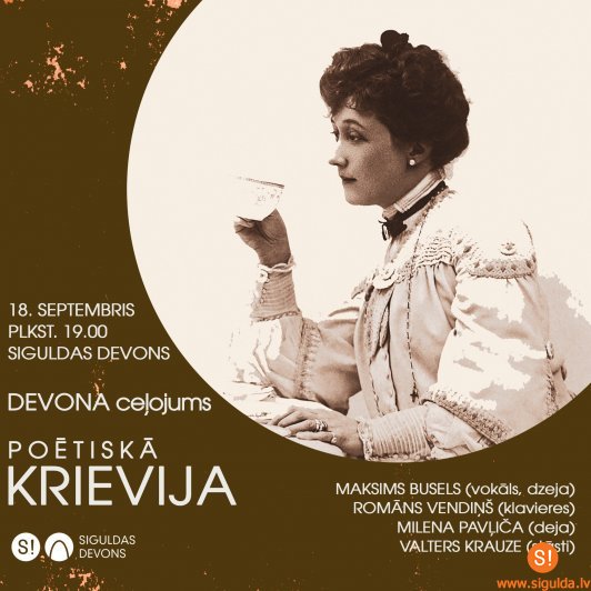 “Siguldas devons” aicina improvizētā ceļojumā uz poētisko Krieviju