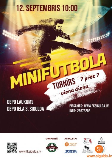 Sestdien notiks vienas dienas minifutbola turnīrs