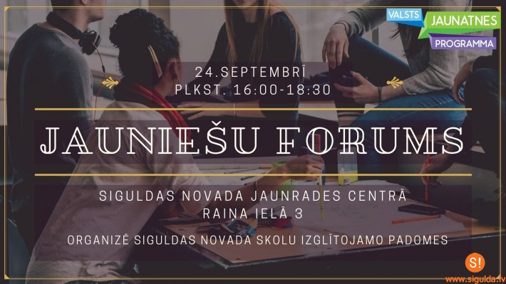 JIC “Mērķis” aicina piedalīties Jauniešu forumā, lai diskutētu par aktuālām tēmām