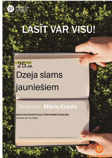 Siguldas pagasta Kultūras nama āra lasītavā viesosies dzejnieks Māris Krasts