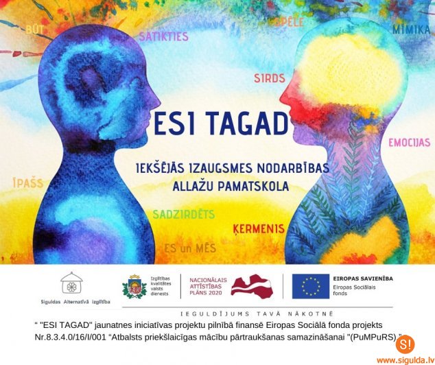 Allažu pamatskolā sāk realizēt jauniešu iniciatīvu projektu “Esi tagad”