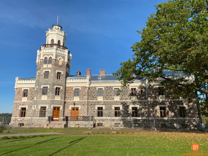 Siguldas Jaunās pils pārbūves un restaurācijas darbi tuvojas noslēgumam