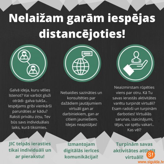 Jauniešu iniciatīvu centrs “Mērķis” turpina darbību tiešsaistes vidē