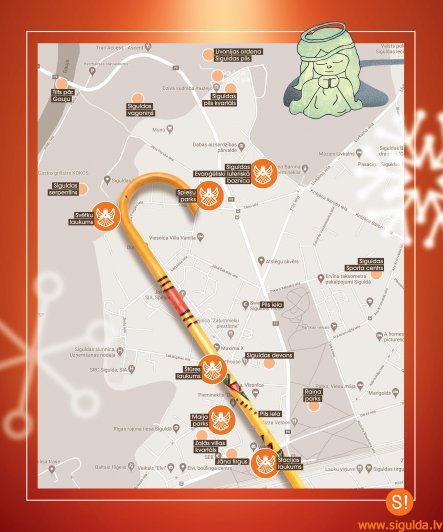 Siguldā aicina doties interaktīvā svētku pastaigu maršrutā “Eņģeļu taka”