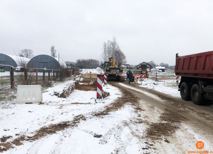 17. decembrī tiks slēgta Lauku iela posmā no Mālpils līdz Beites ielai sakarā ar apakšzemes komunikāciju izbūvi