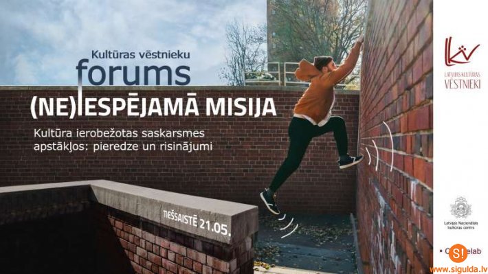 Tiešsaistē no studijas “Siguldas devonā” norisinās kultūras vēstnieku forums