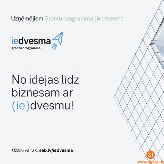 Siguldas novadā turpināsies grantu programma “(ie)dvesma”