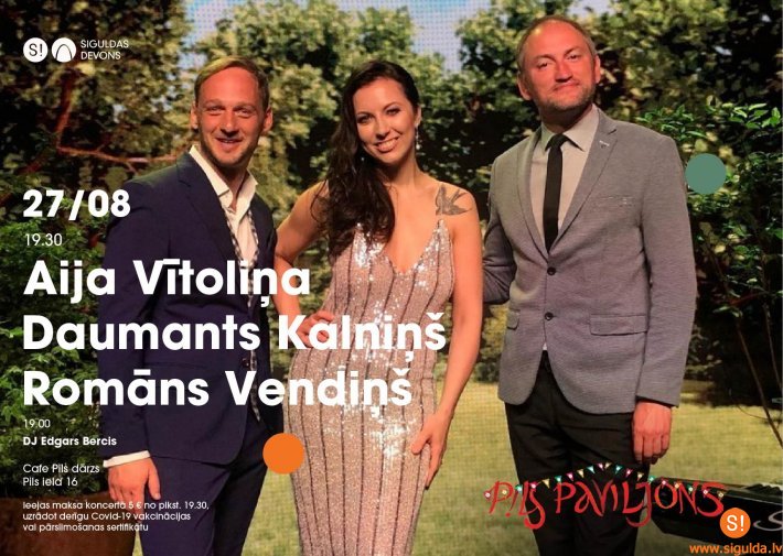 Siguldā uzstāsies Aija Vītoliņa, Daumants Kalniņš un Romāns Vendiņš