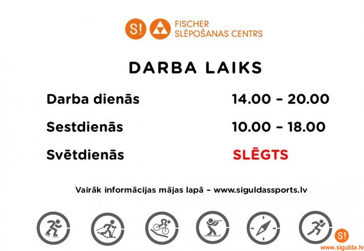 Ar septembri mainās darba laiks Fischer slēpošanas centrā