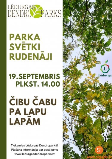 Svētdien Lēdurgas dendroparkā norisināsies ikgadējie parka svētki
