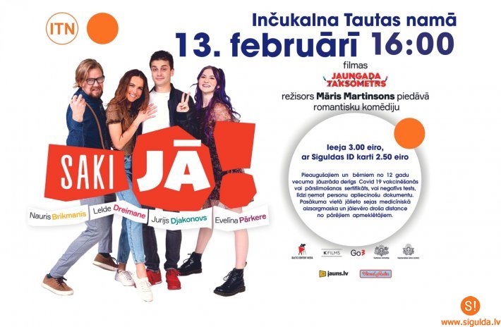 Inčukalna Tautas namā varēs noskatīties komēdiju “Saki Jā!”