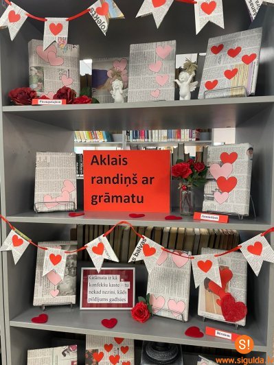 Mīlestības mēnesis Siguldas novada bibliotēkā!