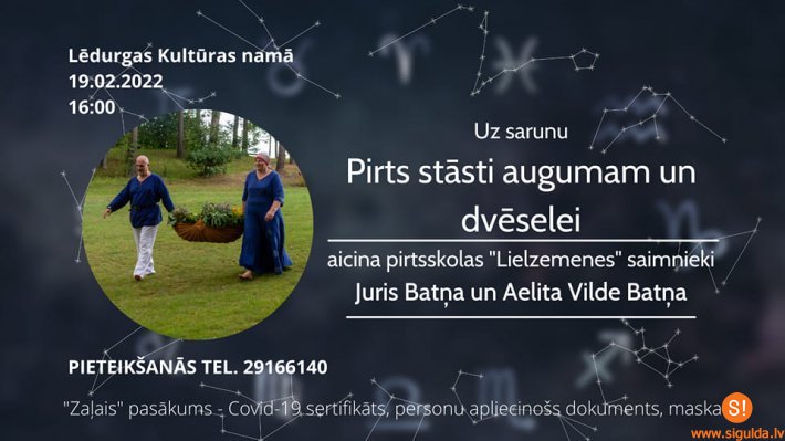 Lēdurgas Kultūras namā notiks sarunas par pirts stāstiem