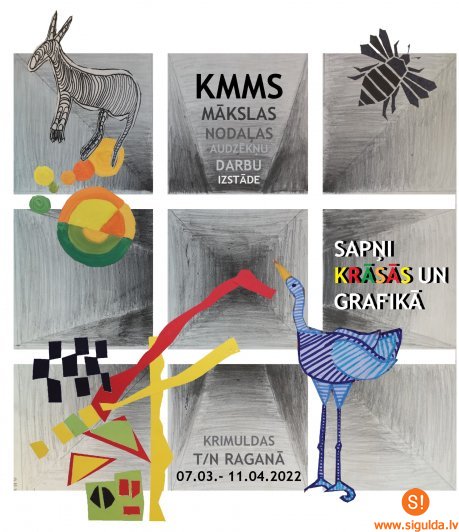 Krimuldas Tautas namā skatāma jauna izstāde “Sapņi krāsās un grafikā”