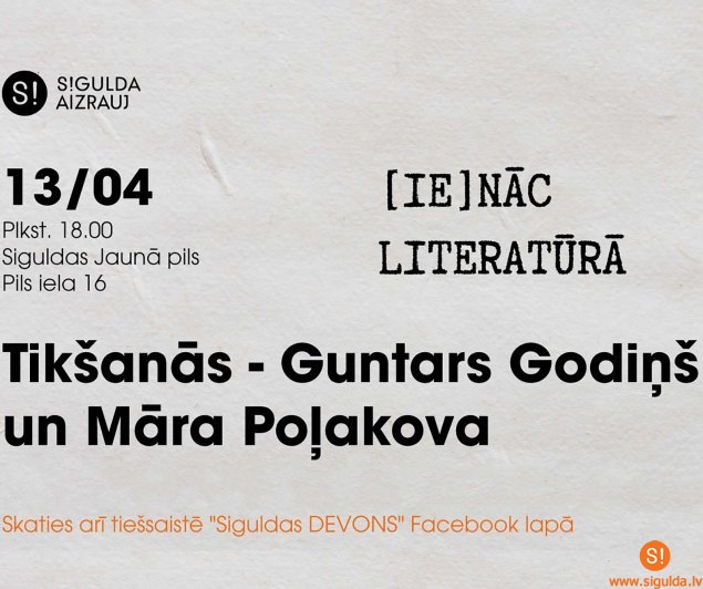 Aprīļa “[Ie]nāc literatūrā” sarunas notiks kopā ar tulkotāju Māru Poļakovu