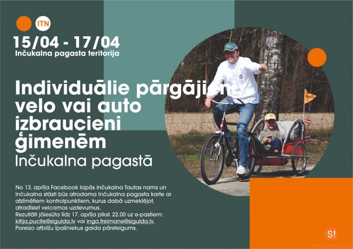 Iepazīstot Inčukalna pagastu, notiks pārgājieni, velo vai auto izbraucieni