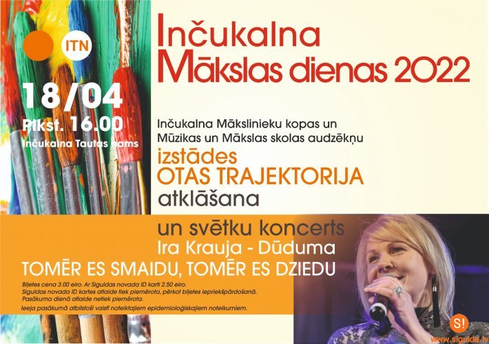 Izstādes “Otas trajektorija” atklāšana un Iras Kraujas-Dūdumas koncerts Inčukalnā