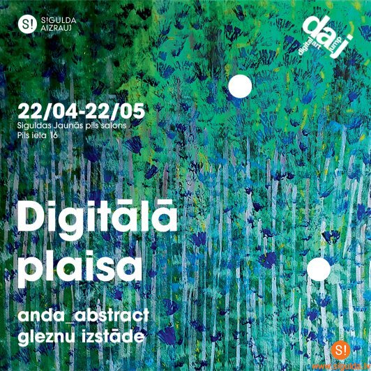 Siguldas Jaunajā pilī eksponēs abstraktā ekspresionisma gleznu izstādi