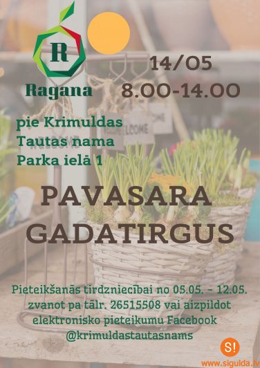 Raganā norisināsies tradicionālais pavasara gadatirgus
