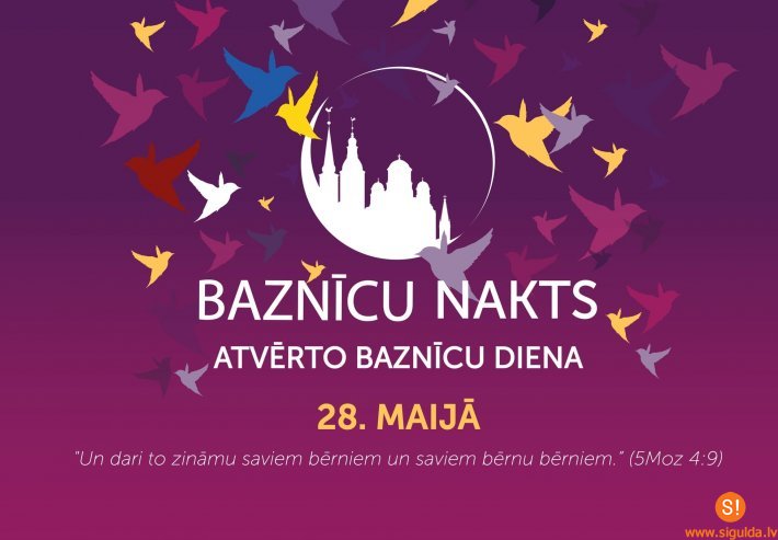 Baznīcu nakts norises Siguldas novada draudzēs