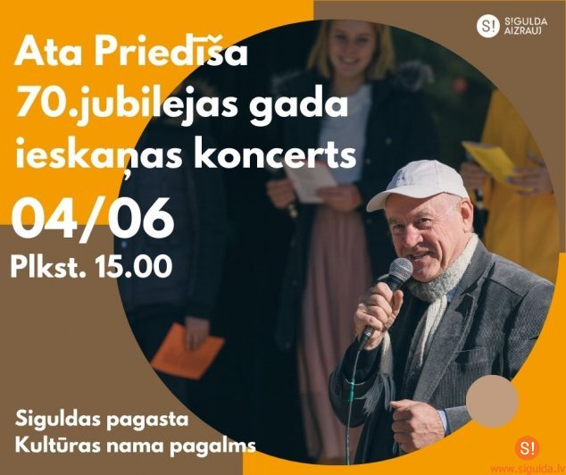4. jūnijā notiks Ata Priedīša 70. jubilejas gada ieskaņas koncerts