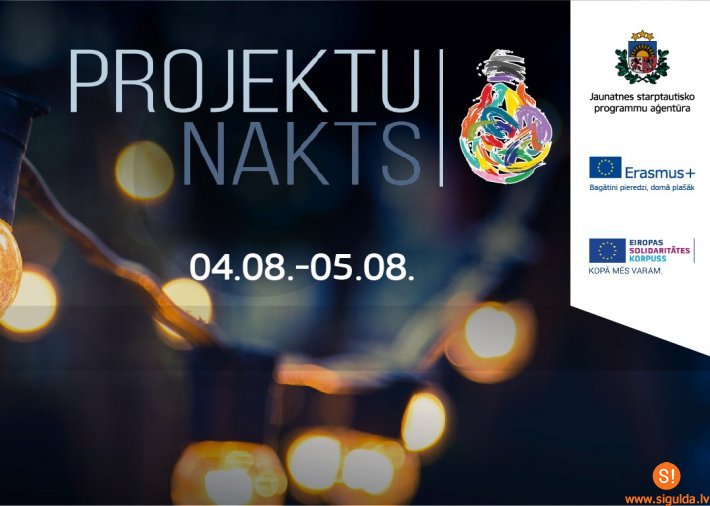 Augustā Siguldā norisināsies “Projektu nakts 2022”; jaunieši aicināti pieteikties