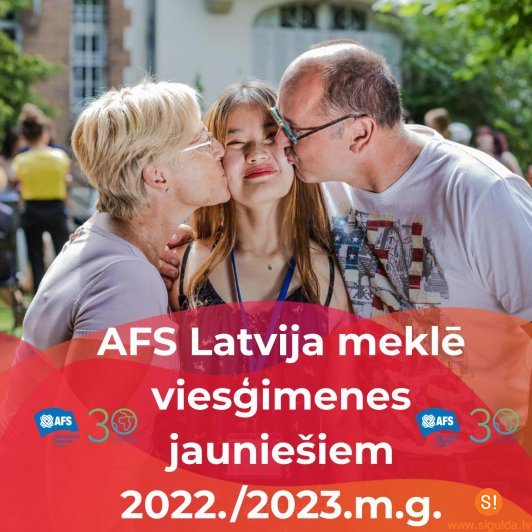 Iespēja iesaistīties AFS programmā, uzņemot jauniešus viesģimenē