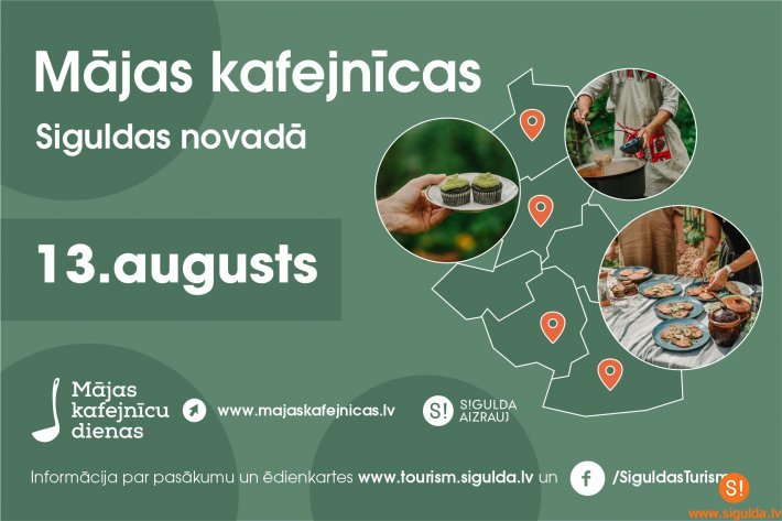 Sestdien norisināsies Siguldas novada “Mājas kafejnīcu diena”