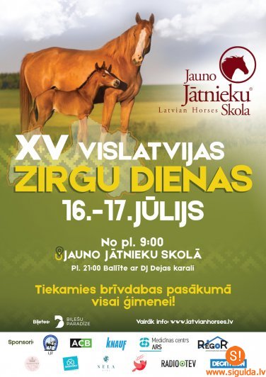 Inčukalna pagastā notiks XV Vislatvijas Zirgu dienas