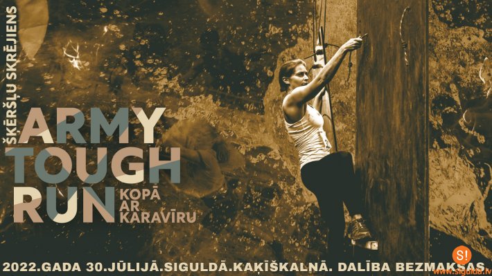 Bruņotie spēki aicina piedalīties šķēršļu skrējienā “Army Tough Run 2022”