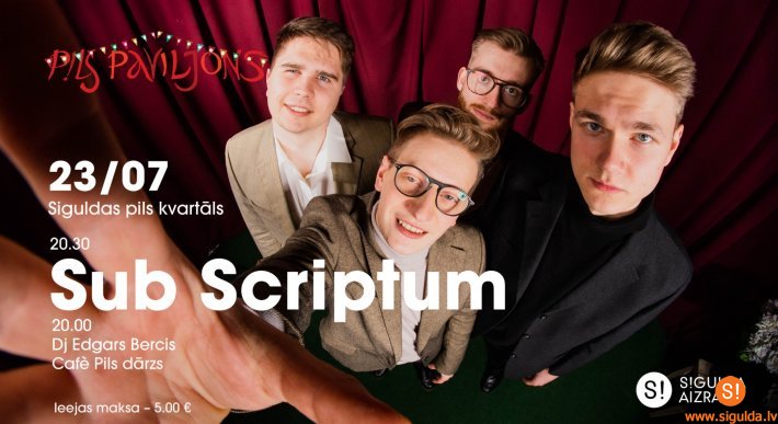 Sestdien Siguldā uzstāsies grupa “Sub Scriptum”