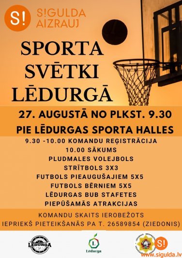 Aicina piedalīties Sporta svētkos Lēdurgā