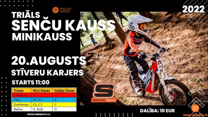 Sestdien norisināsies triāla sacensības