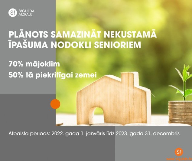 Sniedzot atbalstu energokrīzē, plāno samazināt nekustamā īpašuma nodokli senioriem